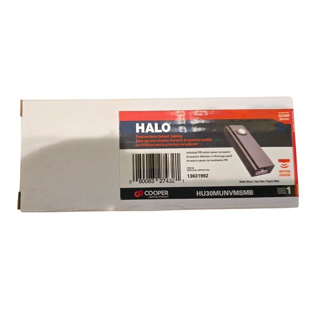 Halo Under‎ Cabinet Lighting Motion Sensor Accessory Black HU30MUNVMSMB